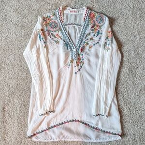 Johnny Was Embroidered Blouse (XS)